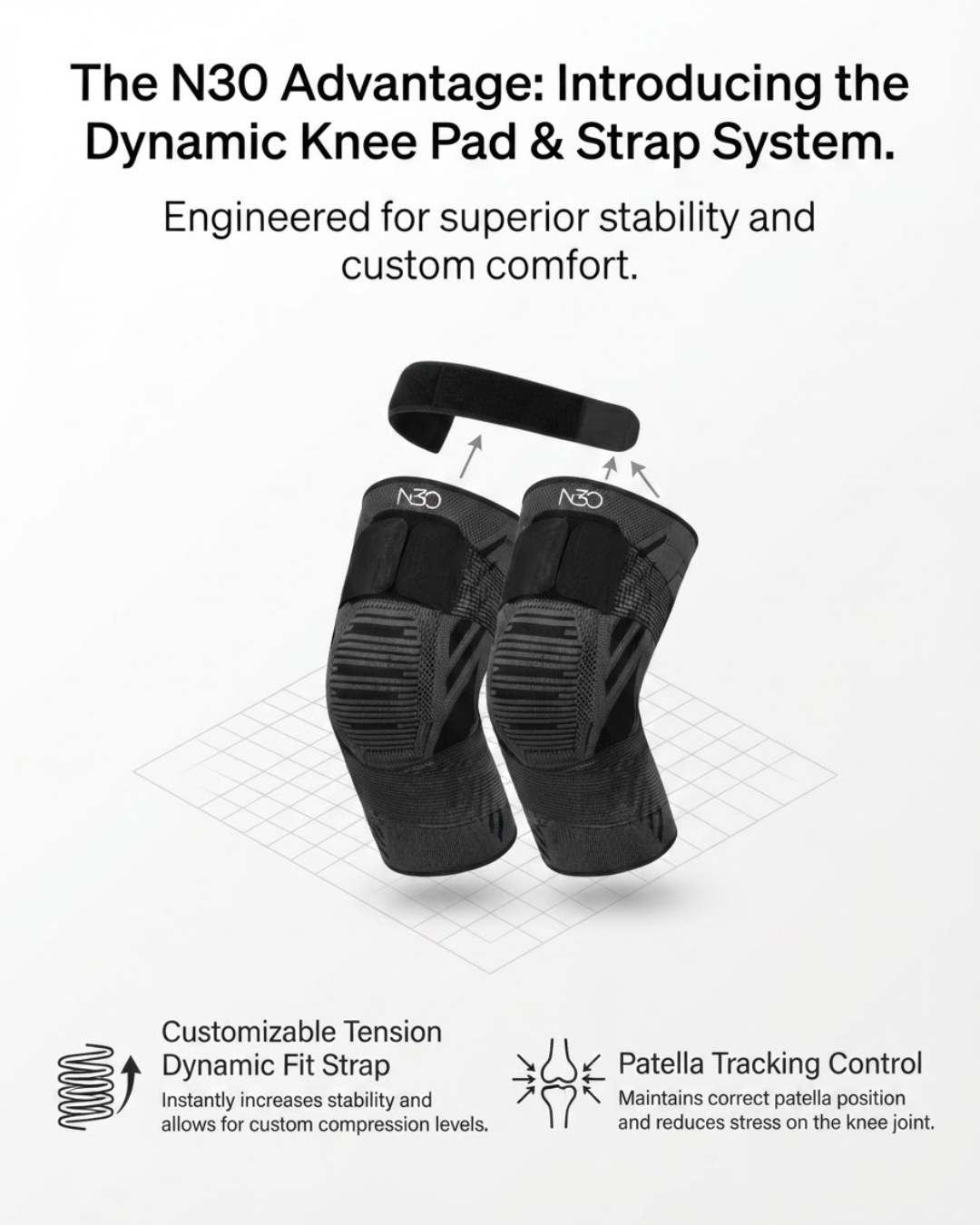 Adjustable Knee Brace Compression Sleeve