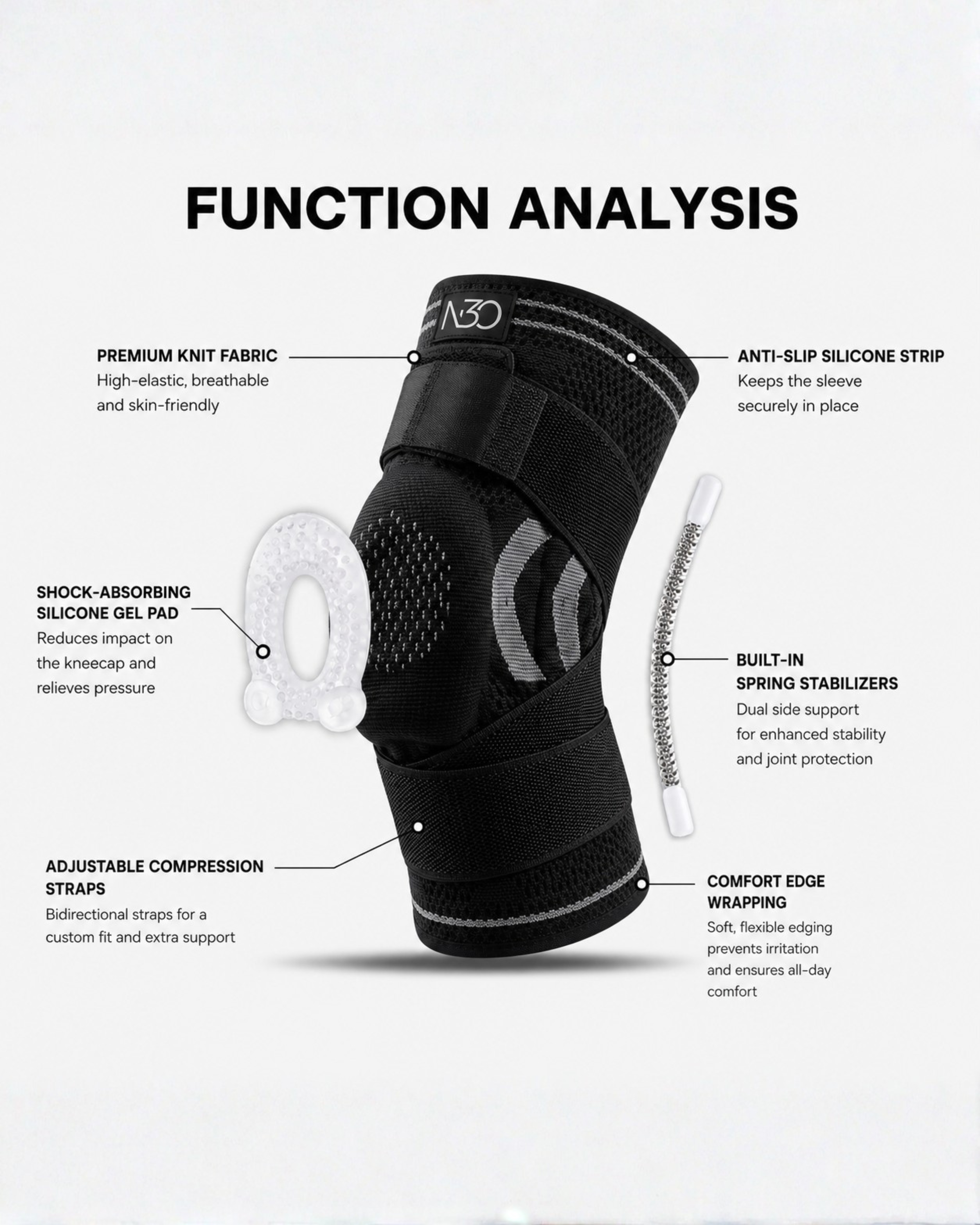 Professional Knee Brace Compression Sleeve