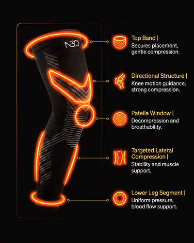 Leg Compression Sleeves | Full Support For Knee , Calf , Thigh & shin splints
